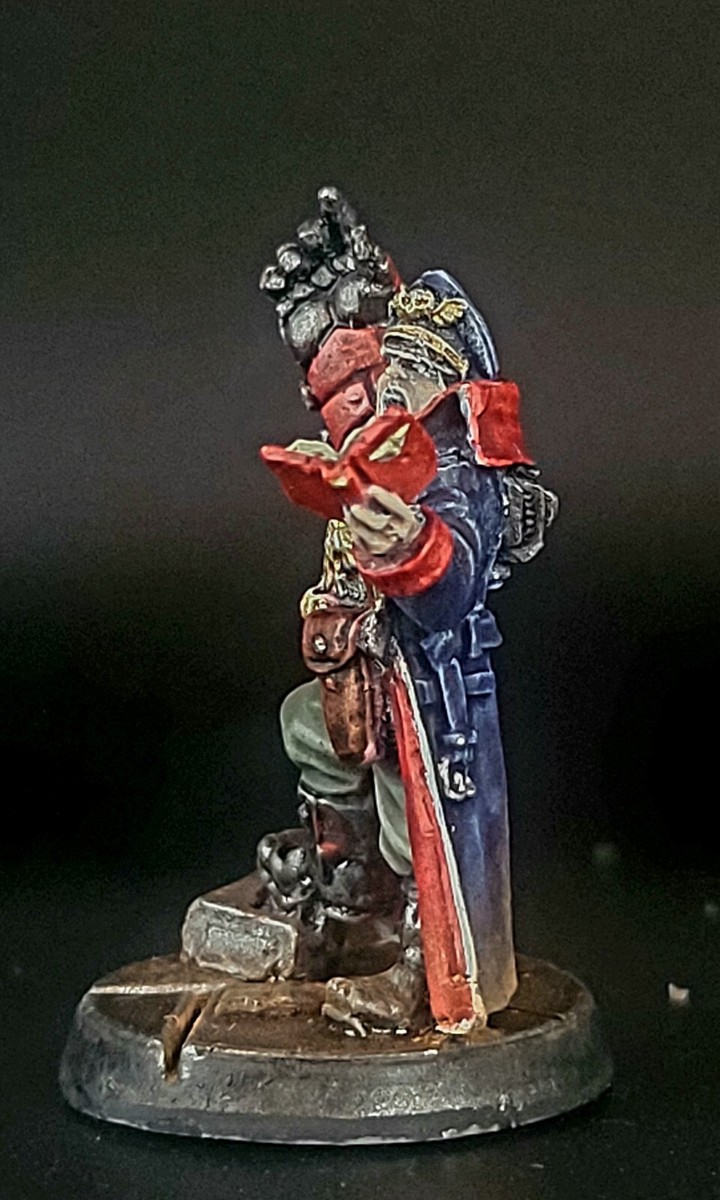 Handpainted Commissar Mordian Iron Guard Collectible Figure