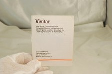 Vivitar  28mm Wide Angle Fixed Mount Lens Owner's Manual 7119011