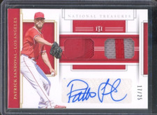 2020 National Treasures PATRICK SANDOVAL #GGS-PS Game Gear Patch Auto /25 Angels