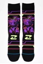 Men's Size Medium Stance Crew Socks Disney PIXAR Buzz Lightyear Zurg Black NWT