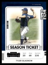 2021 Panini Contenders  Tyler Glasnow #68 Tampa Bay Rays Baseball Card