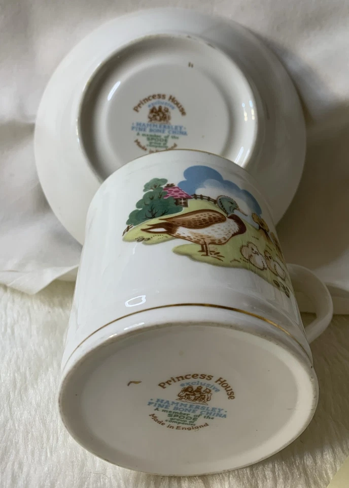 Casa Princesa Vintage Años 70 Niños Cuenco y Taza Encontrar China Foto 2 de 4