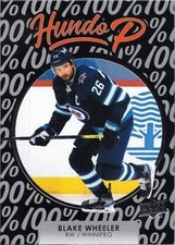 #HP-12 Blake Wheeler - Winnipeg Jets - 2021-22 Upper Deck - Hundo P Hockey