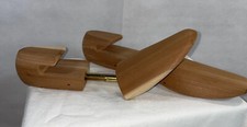 Vintage Shoe Horn Forms Wooden Mens Adjustable Wood Size 10