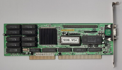 Machspeed VGA GUI 1600 ISA Grafikkarte (Tseng ET4000/W32, 1MB, retro, 1994)