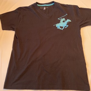 beverly hills polo club men's v neck t shirt