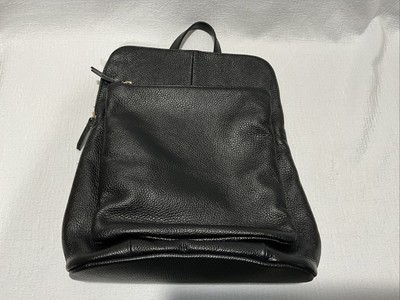 L.CREDI Convertible Backpack Shoulder Bag Handbag/Black 
