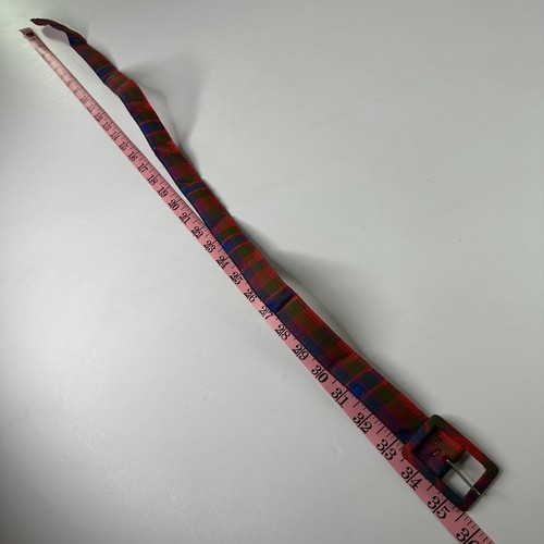 Vintage Modern Classics Sheath Dress Womens Size 20 Red Plaid Belt Buttons NEW - Picture 12 of 22
