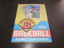 1990 Bowman Baseball Bubblegum Cards 36 Pack Box SEALED