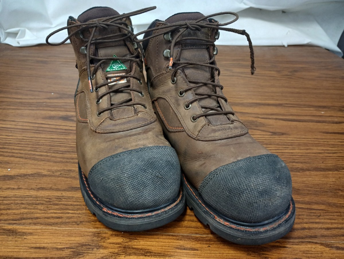 WORX by Red Wing Work Boots Mens 12WW Brown Steel Toe Met Guard EH Leather WORX by Red Wing Shoes Brown Work Boots Steel | Mercari main image 4