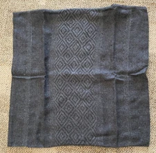 Restoration Hardware Euro Pillow Sham Alpaca Andean Peru Highland Carbon 26"X26"