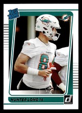 Hunter Long 2021 Donruss RATED ROOKIE #301 Miami Dolphins FOOTBALL RC