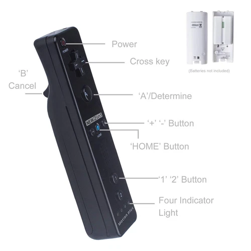 Built in Motion Plus Remote Controller &Nunchuck for Nintendo Wii /Wii U Console