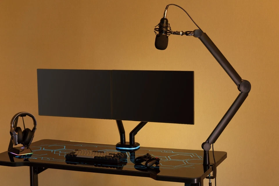 Mikrofon Halterung Ständer Schwarz HPMIC-2 - Bild 3 von 4