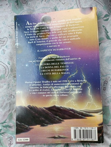 {BN04} - Marion Zimmer BRADLEY - IL SAPIENTE DI DARKOVER - TeaDue - 1992 Libro - Foto 3 di 5