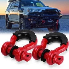 3/4" D-Ring Shackle Towing Chain Bow Buckle 4.75t OFF-ROAD for JEEP SUV Truck