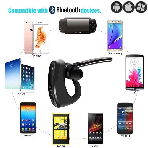 Bluetooth V4.0 HandsFree Car Kit Wireless Headset In ear Earpiece for iPhone - Picture 7 of 9