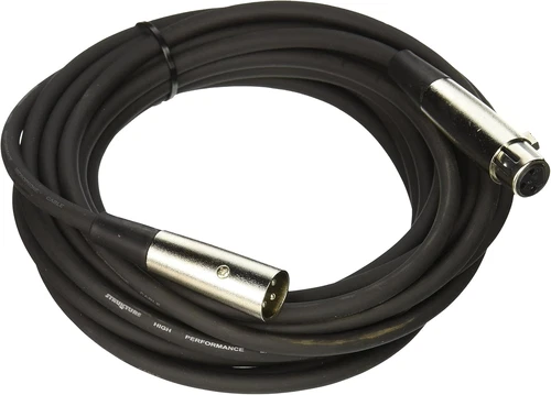 PRO20M7 Heavy Duty 20' XLR Mic Cable, 7Mm Rubber, Black