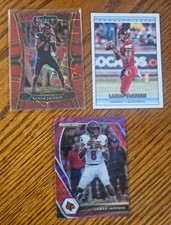 Lamar Jackson -2021 Prizm Draft Purple Wave +2023 Select Red Lazer +2022 Retro