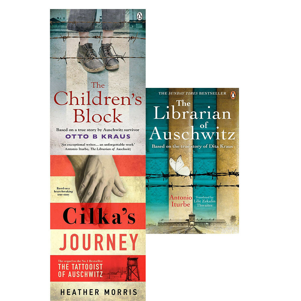 Children's Block,Librarian of Auschwitz,Cilka's Journey 3 Books Collection Set