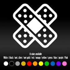 5 Jdm Band Aid Damage Drift Hoonigan Bumper Car Window Vinyl Decal Sticker 5 Jdm Band Aid Damage Drift Hoonigan Bumper Car Window Vinyl Decal Sticker