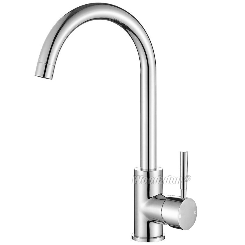 360 Degree Stainless Steel High Arch Gooseneck Spout Single Handle Sink Kitchen Bathroom Faucet Spray Mixer Tap Bar Sink Faucet 360 Degree Stainless Steel High Arch Gooseneck Spout Single Handle Sink Kitchen Bathroom Faucet Spray Mixer Tap Bar Sink Faucet