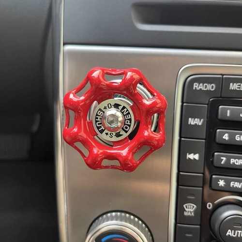 Red Car Interior Engine Start Ignition Stop Button Cover Trim Accessories - Picture 5 of 9