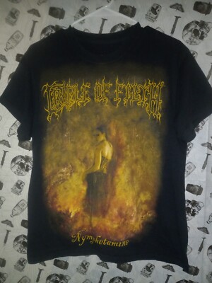 Vintage Cradle of Filth Nymphetamine Shirt M Gothic Metal