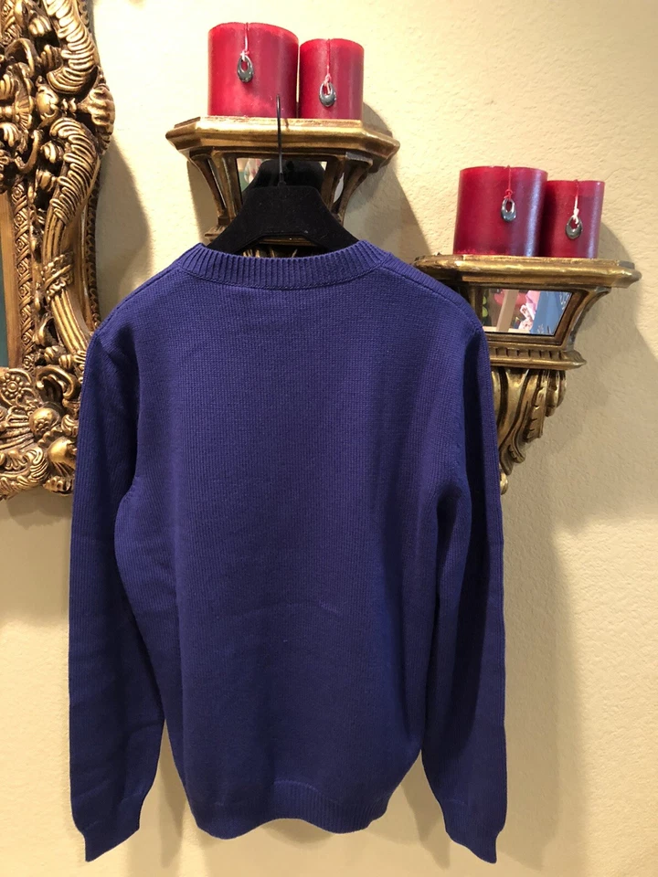 Suéter de Lana 100% Auténtico GUCCI Azul Cabeza de Serpiente y Calavera $1850 + Tamaño Impuesto: L Foto 2 de 4