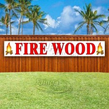 FIRE WOOD Advertising Vinyl Banner Flag Sign LARGE HUGE XXL SIZES XL00045