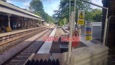 FOTOBAU ERWEITERUNG ZUM BAHNSTEIG 2 HEBDEN BRÜCKE BAHNHOF DER