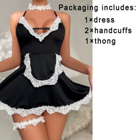 Sexy Lingerie Women Lace Underwear French Maid Nurse Cosplay Babydoll Sleepwear