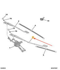 PEUGEOT 3008 Window Wiper Blade Holder RHD 1617040380 NEW GENUINE