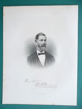 BENJAMIN NEWCOMER Grain Flour Dealer Banker Railraod Director -1879 Print
