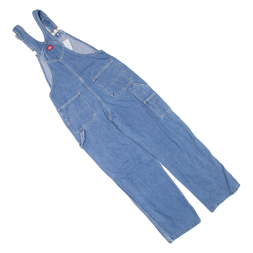 DICKIES Carpenter Girls Dungarees Blue Regular Denim M W26 L25 - Picture 3 of 6