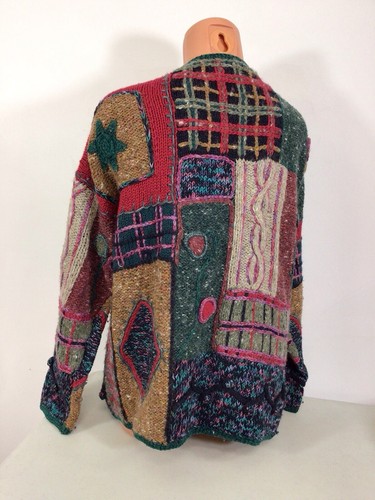 Express Vintage Wool Cardigan Sweater Womens Small - 第 5/7 張圖片