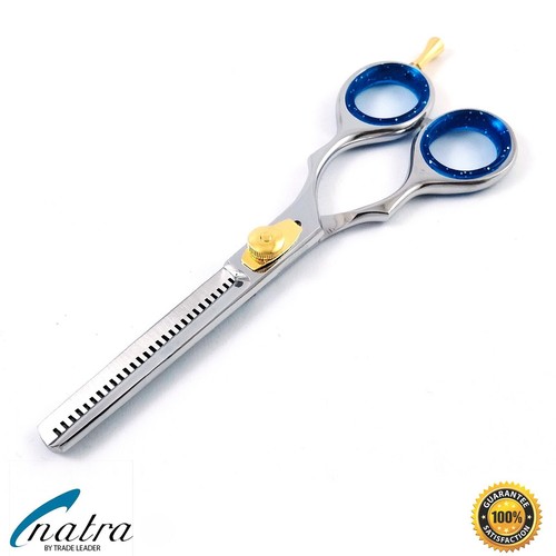 2x Ciseaux pour Cheveux Paire de à Effiler Coiffeur Coupe NATRA - Photo 4/12