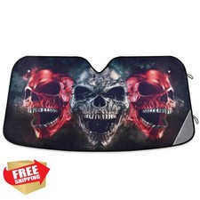 Oarencol Demon Skulls Car Sun Shade Multi Pattern 4