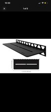 Set of 2 Schluter Systems Shelf Rectangular Wall Pure Matte Black SWS1D7MGS