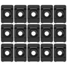  Plastic Wire Cable Tie Mount Saddle Tie Mount Screw Fix Seat Nylon Fastening