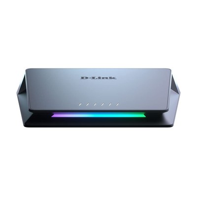 D-Link DMS-106XT 6-Port Multi-Gigabit Unmanaged Switch, 2.5 Gigabit Ethernet 5 P