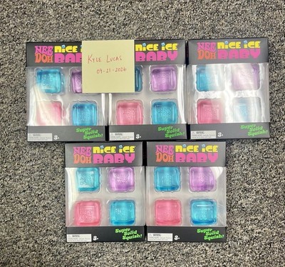NeeDoh Nice Ice Baby - Lot of 5 - New In Package - Schylling! Toys