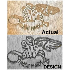 1870s K&E Keuffel & Esser 24” Wooden T-Square Early N.Y. Eagle Trademark Antique