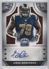 2014 Panini Crown Royale Retail Bronze Pyramid 45/75 Greg Robinson Auto 0o9