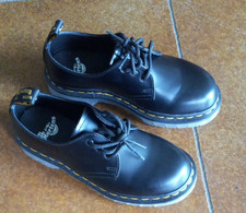 Dr. Martens 1461 3 Eye Leather ICED Black Smooth Mens 4/women 5