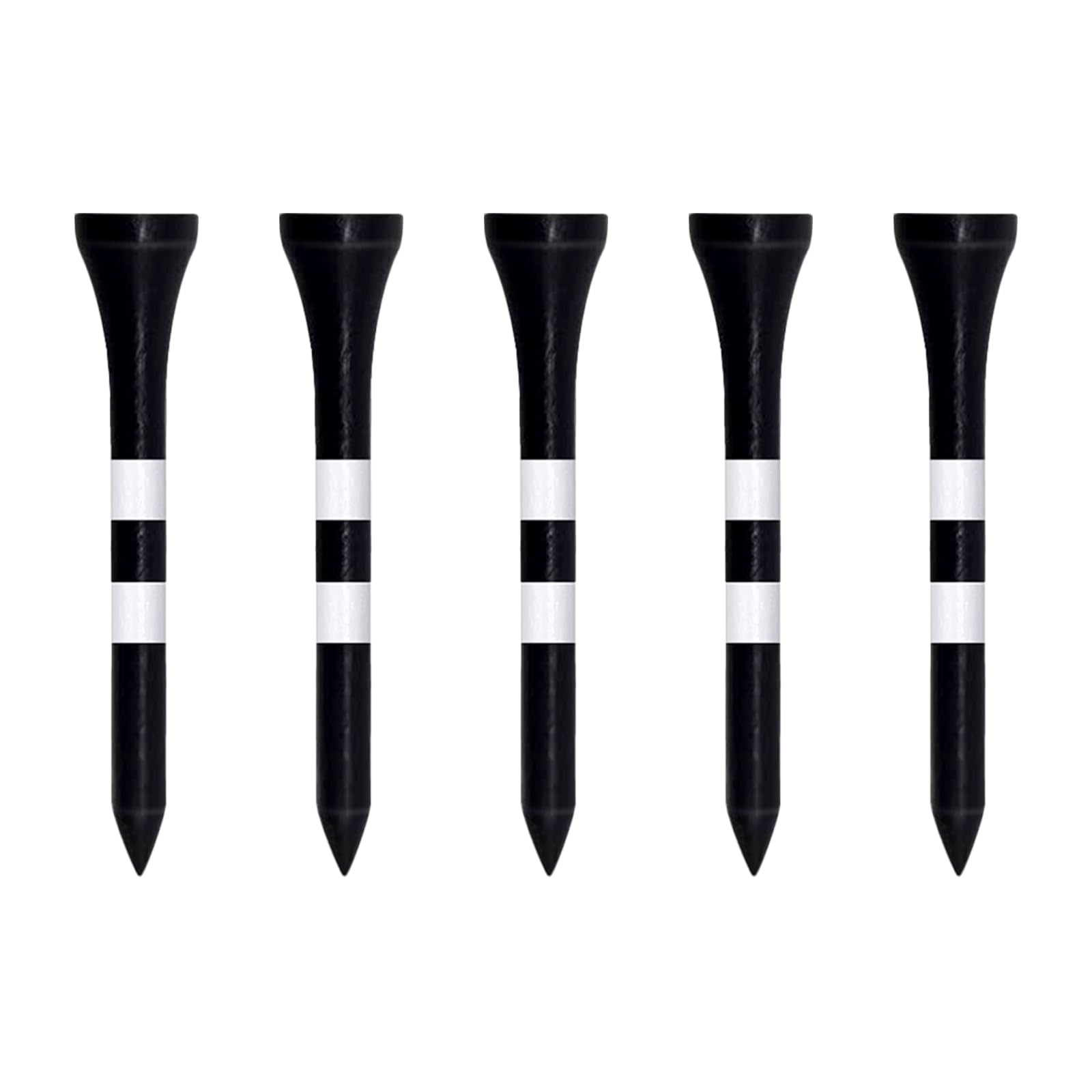 Tees 2-1/8 Inch 100 Count, 2.25" Short Golf Wood Bamboo Tees