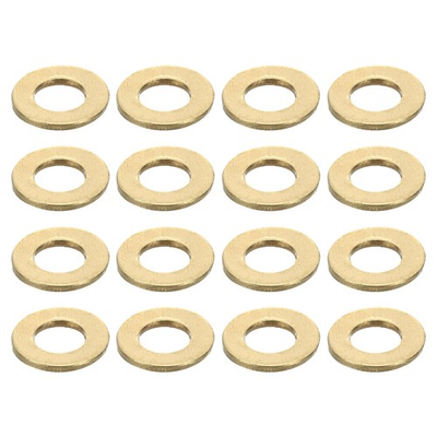 #ad 100Pcs Brass Flat Washer M5x10x1mm Brass Washer Assortment for Screws Bolts AU $16.46
