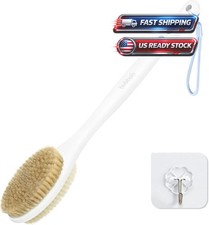 Back Scrubber for Shower,17" Bath Brush Long Handle for Deep Cleaning,Back