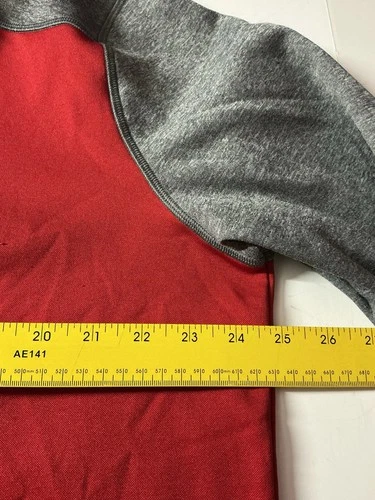 Champion Performance Men's Pull Over  Size X-Large Red-Gray image 3
