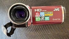 JVC Everio HD AVCHD Red Camcorder 40x Optical Zoom Touch Panel - 4GB SD Included